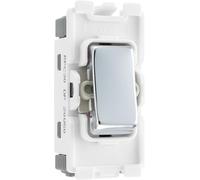 BG RPC30 Nexus Grid Polished Chrome 20A 2 Pole Switch Module