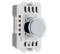 BG RPCDLT Nexus Grid 2-Way Intelligent Dual Mode Dimmer Module - Polished Chrome