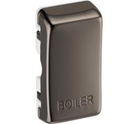 BG RRBLBN Nexus Grid Rocker Embossed (BOILER) - Black Nickel