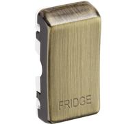 BG RRFDAB Nexus Grid Rocker Embossed (FRIDGE) - Antique Brass