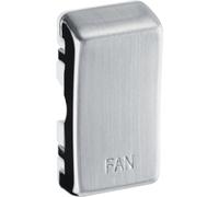 BG RRFNBS Nexus Grid Rocker Embossed (FAN) - Brushed Steel