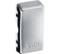 BG RROVBS Nexus Grid Rocker Embossed (OVEN) - Brushed Steel