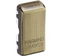 BG RRWDAB Nexus Grid Rocker Embossed (WARMING DRAWER) - Antique Brass