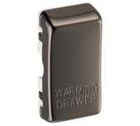 BG RRWDBN Nexus Grid Rocker Embossed (WARMING DRAWER) - Black Nickel