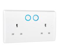BG Smart Socket & Adaptor 13A White Moulded Home App Control Alexa Compatible