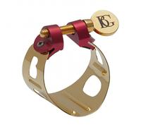 BG Soprano Saxophone Ligature Duo Metal Gold Lacquered