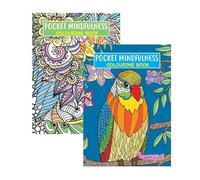 BG Travel Size (2932) A6 Size Adult Relaxing Colour Therapy Colouring Set, Pocket Mindfulness - Set of 2