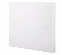 BG 904 White Square Edge Single Blanking Plate