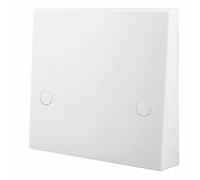 BG 979 White Square Edge 45A Flex Outlet Plate Bottom Entry