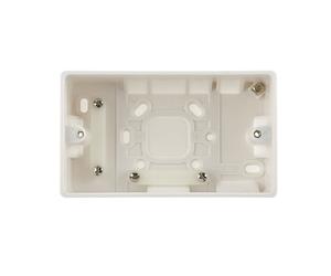 BG White Round Edge Double Surface Box 50mm