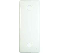 BG White Round Edge Single Architrave Blank Plate