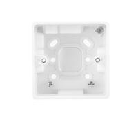 BG White Round Edge Single Surface Box 50mm