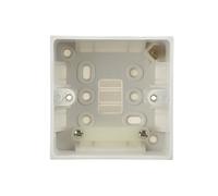 BG White Square Edge Single Surface Box 45mm