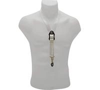 BG White Standard Saxophone Cord with Metal Carabiner