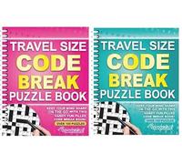 BG Wiro Travel Size Wordsearch Sudoku Code Breaks Criss Cross Crossword A5 Puzzle Books, Choose Your Set of 2 (CODE BREAK)