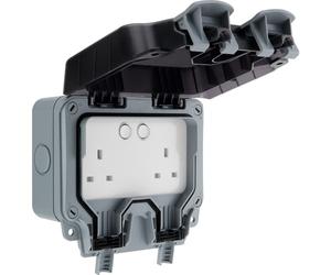 BG WP22/HC Nexus Smart IP66 Weatherproof Double Switched 13A Socket with Smart Control