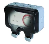 BG WP23TM24 IP66 WEATHERPROOF TIME CONTROLLED 1G UNSWITCHED SOCKET