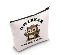 BG3 Gift Dungeon Game Masters Gift Owlbear is My Spirit Animal Makeup Zipper Pouch Bag (OWLBEAR Spirit Animal UK)