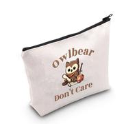 BG3 Gift for Dungeon Game Masters Owlbear Don't Care Zipper Pouch Makeup Bag (Owlbear EU)