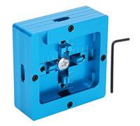 BGA Reballing Rework Station Double Frame Template Stencil Welder Kit, 80 x 80mm Tin Planting Station with Aluminum Alloy Frame, for BGA Chip Ball Planting up to 50 x