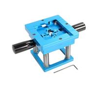 BGA Reballing Station with Steel Mesh and Handle - Adjustable Ball Placement Table for Soldering Work, Compatible with 90x90mm Templates - Lightweight Alloy Fixture (Ball Planting Table)