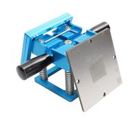 BGA Reballing Station with Steel Mesh and Handle - Adjustable Ball Placement Table for Soldering Work, Compatible with 90x90mm Templates - Lightweight Alloy Fixture (Set)