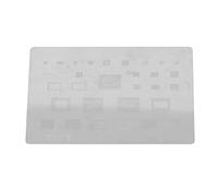 BGA Reballing Stencil Template BGA Reballing Net Stencil BGA Reballing Stencil Template Stainless Steel Multiple IC Grooves Fast Speed BGA Rework Net Mesh Directly Heat Set Kit