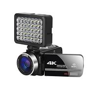 BGAZA 2 PCS 4K Camcorder Digital Video Camera For Streaming Vlog Recorder 18X Time-Lapse Webcam Stabilizer(64G SD Card,NA-U600-LT)