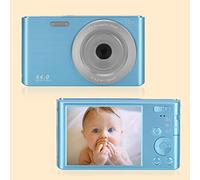 BGAZA 44MP Vintage Digital Photo Cameras Time-lapse Recording 4K Photographic Camcorder Compact Vlog Video Recorder For Children Gift(No SD Card,Blu)