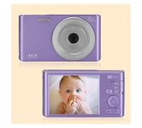 BGAZA 44MP Vintage Digital Photo Cameras Time-lapse Recording 4K Photographic Camcorder Compact Vlog Video Recorder For Children Gift(128G SD Card,Purple)
