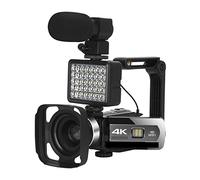 BGAZA 4K Camcorder Digital Video Recorder For Blog Streaming 18X Outdoor Photography Auto Focus Web Cameras Vlog(32G SD Card)