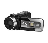 BGAZA 4K Video Cameras Stream Auto Focus 4KMP Digital Camcorder Slow Motion Microphone Vlog Recording Camcorder Webcam(16G SD Card,Standard)