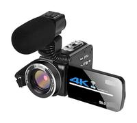 BGAZA 56MP Digital Cameras For Photography 4K Camcorder Webcam Vlog Set 18X Digital Zoom Night Vision Video Recorder(64G SD Card,With Microphone)