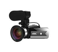 BGAZA 56MP Video Camera 4K Vlog Camcorder For Live Stream Webcam Night Vision 16X Zoom Photography Digital Recorder(64G SD Card,With Lens MIC)