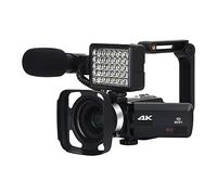 BGAZA Full 4K Digital Camcorder 48MP Digital Video Camera For Streaming 18X Wide Angle Vlog Camera Time Lapse Loop Recording(128G SD Card,KIT)