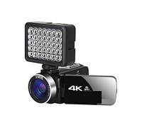 BGAZA Full 4K UHD Digital Camera Stream Camera 4K Vlog Camcorder 18X 48MP Digital Video Recorder Webcam Time Lapse(32G SD Card,With Light)