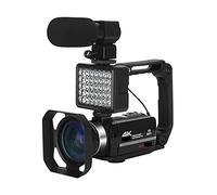 BGAZA Loop Recording 4K Digital Cameras Time Lapse 48MP Streaming Video Camcorder For Blog Rotate Screen Webcam Vlog(No SD Card)