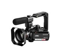 BGAZA Video Camera Camcorder 4K Professional 12X Optical Zoom For Blogger Live Streaming Filming(Bundle B)