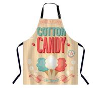 BGBDEIA Cotton Candy Kitchen Apron for Women Men, Retro Marshmallow Adjustable Apron Chef Bakers Apron Cooking Apron Cooking Baking Gardening