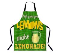 BGBDEIA If Life Gives You Lemon Make Lemonade inspirational quote Chefs Apron, Cooking and Baking Apron for Men and Women, Kitchen Apron, Butchers Apron, BBQ & Catering Bibs