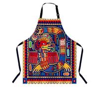 BGBDEIA Mexican Pattern Apron, Unisex-Adults, Kitchen/Cooking Apron, Ideal for Home Cooks, Chefs, Waiters, Workers, Painters, and More