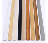 BGBZHMMEE PVC Self Adhesive Floor Flat Divider Strip, T-Shape Floor Gap Connecting Strips, Floor Transition Strip, For Laminate Doorway Edge Trim Wood To Tile(Brown)