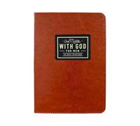 Bgdhinkt 2026 New One Minute with God for Men 365 Daily Devotion Guide Book Brown Daily Bible Reading & Prayer Planner Quiet Time & Spiritual Growth (02)