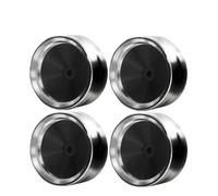 BGDIEAKIN 1.9 RC Beadlock Wheels Rims 12mm Hex Aluminum Alloy for 1:10 Crawler Car SCX10 CC01 RR10 RC4WD Gen8 TRX4 4PCS(Silvery)
