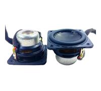 BGDIEAKIN 2pcs 47mm*47mm Full Range Speaker 4 Ohm 15W Square Mini Music Speaker with Gasket Home Loudspeaker System
