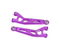 BGDIEAKIN 7075 Alloy Front Upper Suspension Arms For AR-RMA 1/16 Mini for Kr-aton 3S MAKM054 ARA-2674(Purple)