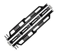 BGDIEAKIN Alloy Simulation Pedals Silver Trim Side Plate Left & Right for AX-IAL 1/6 SCX6 WRANGLER 4WD(Schwarz)