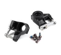 BGDIEAKIN Aluminum Steering Knuckles Clear Black For Axial SCX10 II AR44 for Van-quish VS4-10 for Rock-jock F9 F10T D44 HD44 Straight Axle(Schwarz)