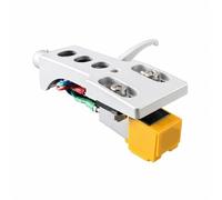 BGDIEAKIN AT91 MM Cartridge Preinstalled on Aluminum Headshell Phono Stylus Replacement for LP Turntable Record Player HiFi Audio(Silver)