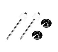BGDIEAKIN Carbon Steel+Aluminum Front/Rear Shock Absorber Shaft Core Kit For AR-RMA 1/5 for Kr-aton 8S EXB OUTCAST 8S(Front Silver)